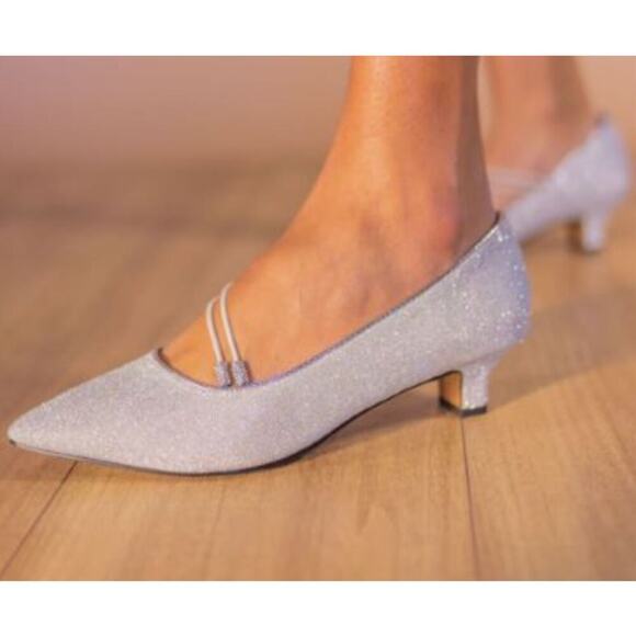 IDENAH Dance Shoes Glitter Pump - Picture 3 of 7